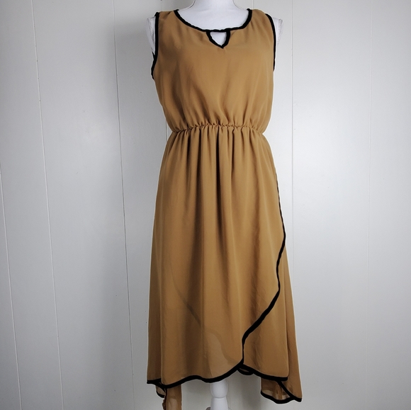 Ya Los Angeles silk blend uneven sleeveless dress size large - Picture 13 of 13